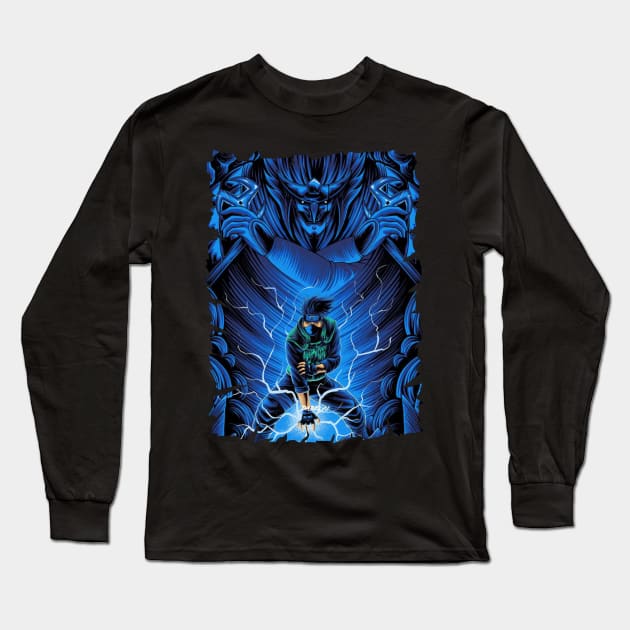 KAKASHI HATAKE MERCH VTG Long Sleeve T-Shirt by funnymushroomz